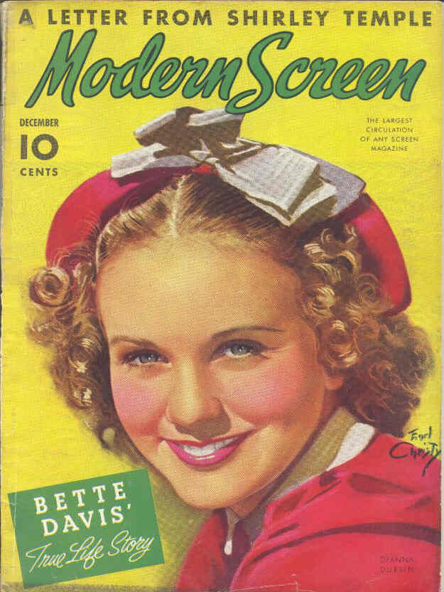 MODERN SCREEN magazine cover Issue 85 December 1937